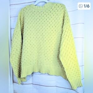 Nwot A new day XXL soft yellow 💛 knit sweater.